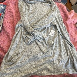 dressbarn Heather Gray Knit Comfy Cardigan NWT size 3x has pockets